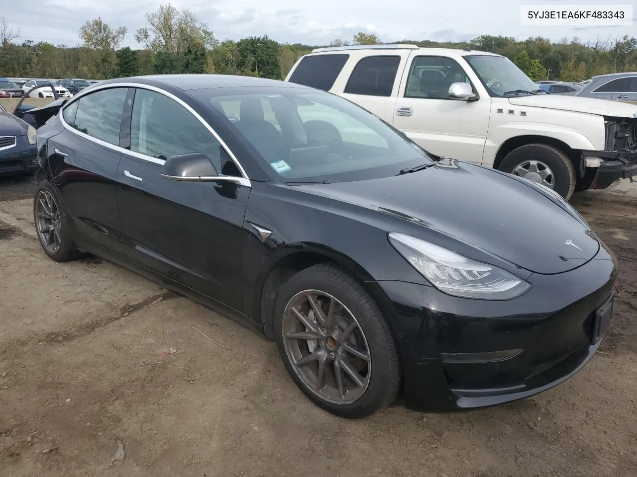 2019 Tesla Model 3 VIN: 5YJ3E1EA6KF483343 Lot: 73090144