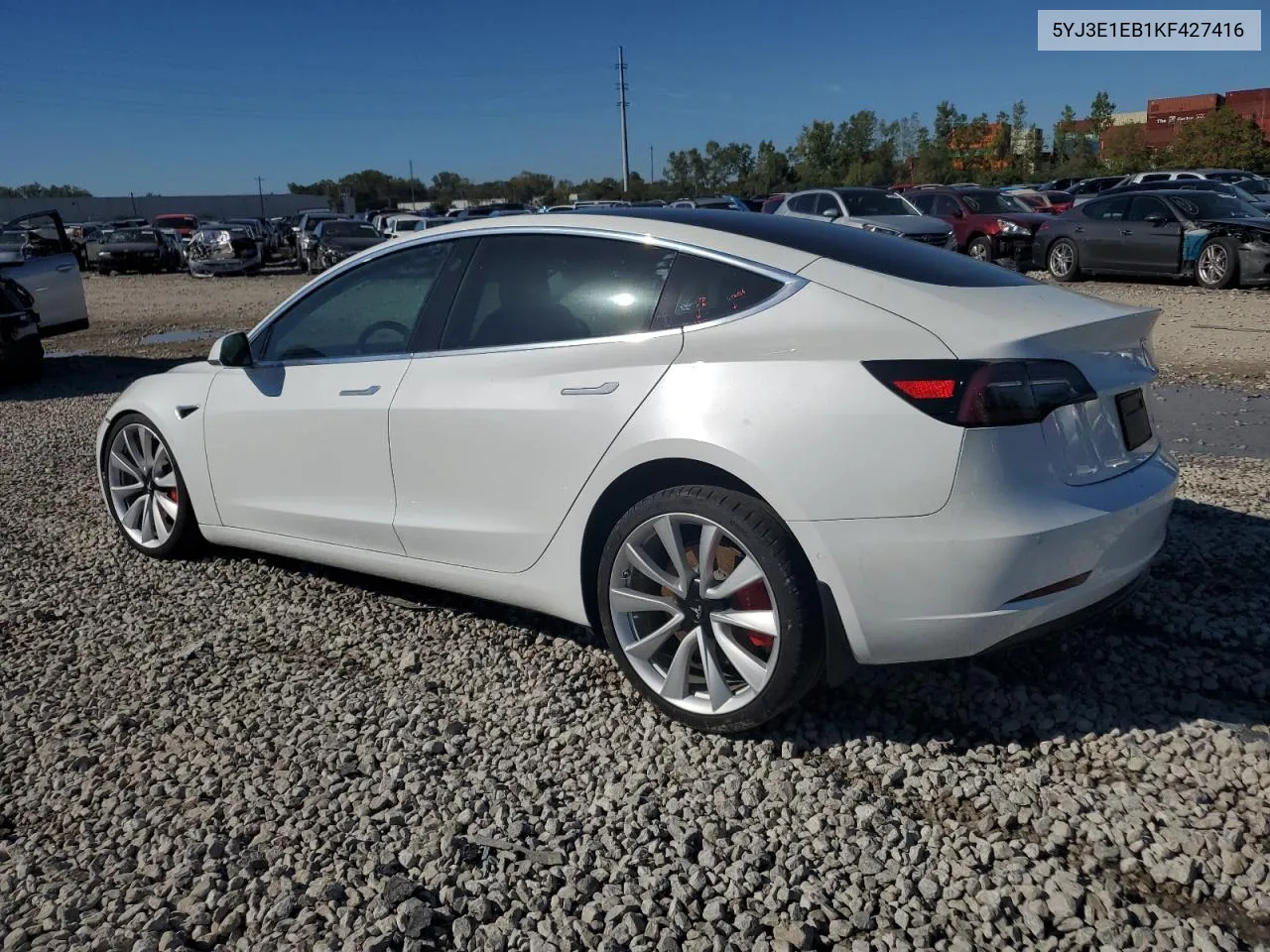 2019 Tesla Model 3 VIN: 5YJ3E1EB1KF427416 Lot: 73518014