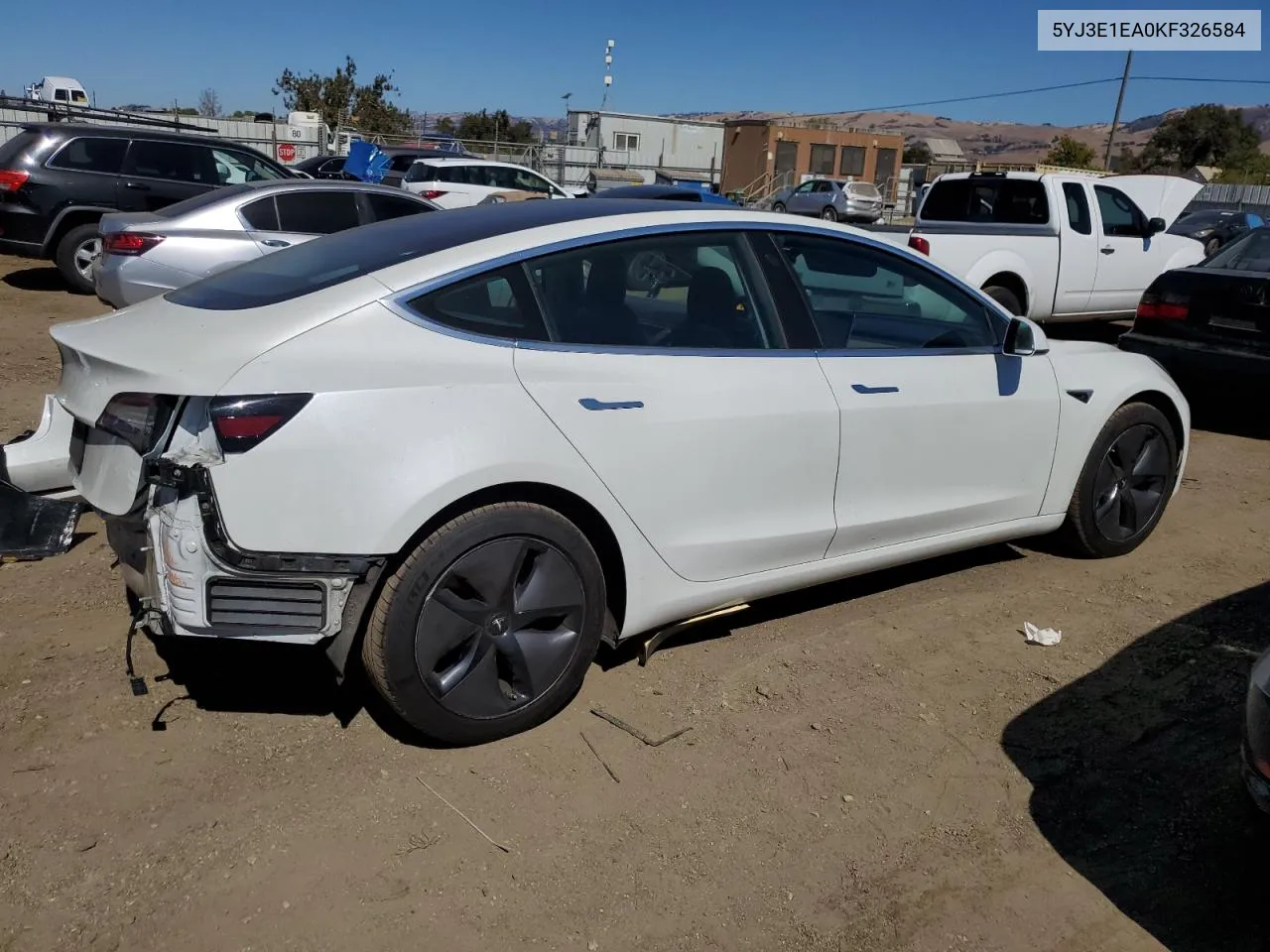 2019 Tesla Model 3 VIN: 5YJ3E1EA0KF326584 Lot: 73540384