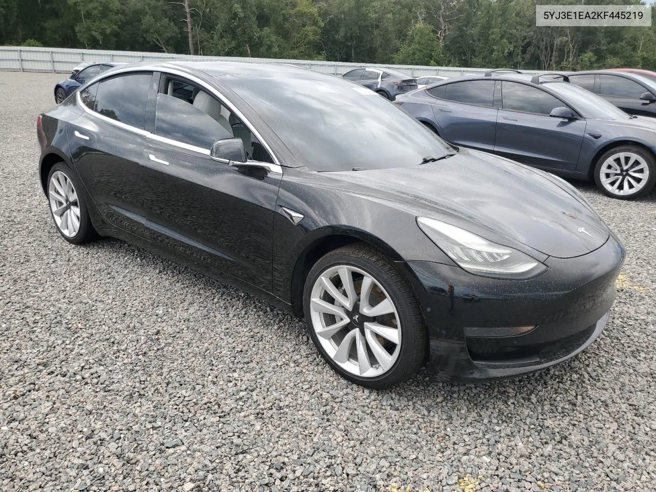 2019 Tesla Model 3 VIN: 5YJ3E1EA2KF445219 Lot: 73758274