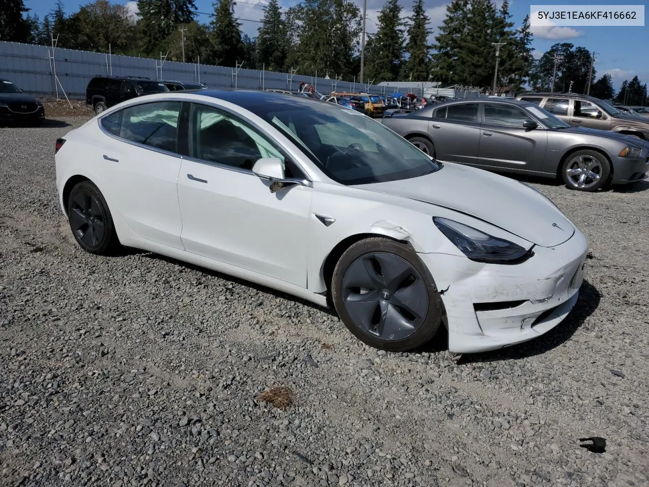 2019 Tesla Model 3 VIN: 5YJ3E1EA6KF416662 Lot: 73894704