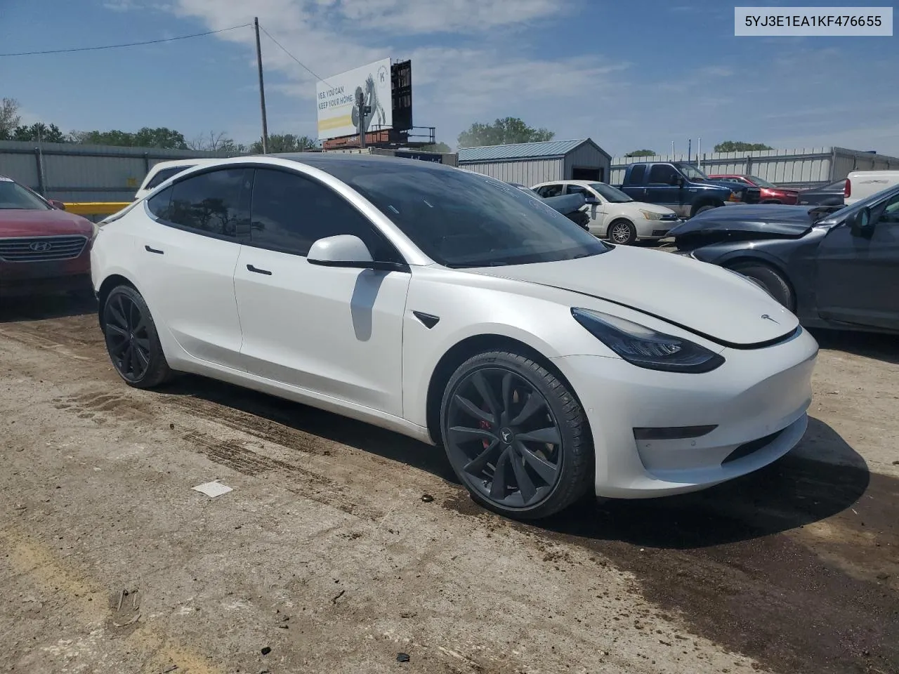 5YJ3E1EA1KF476655 2019 Tesla Model 3