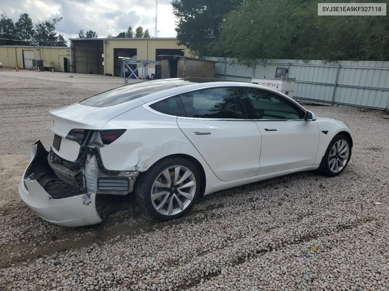 2019 Tesla Model 3 VIN: 5YJ3E1EA9KF327118 Lot: 74582274