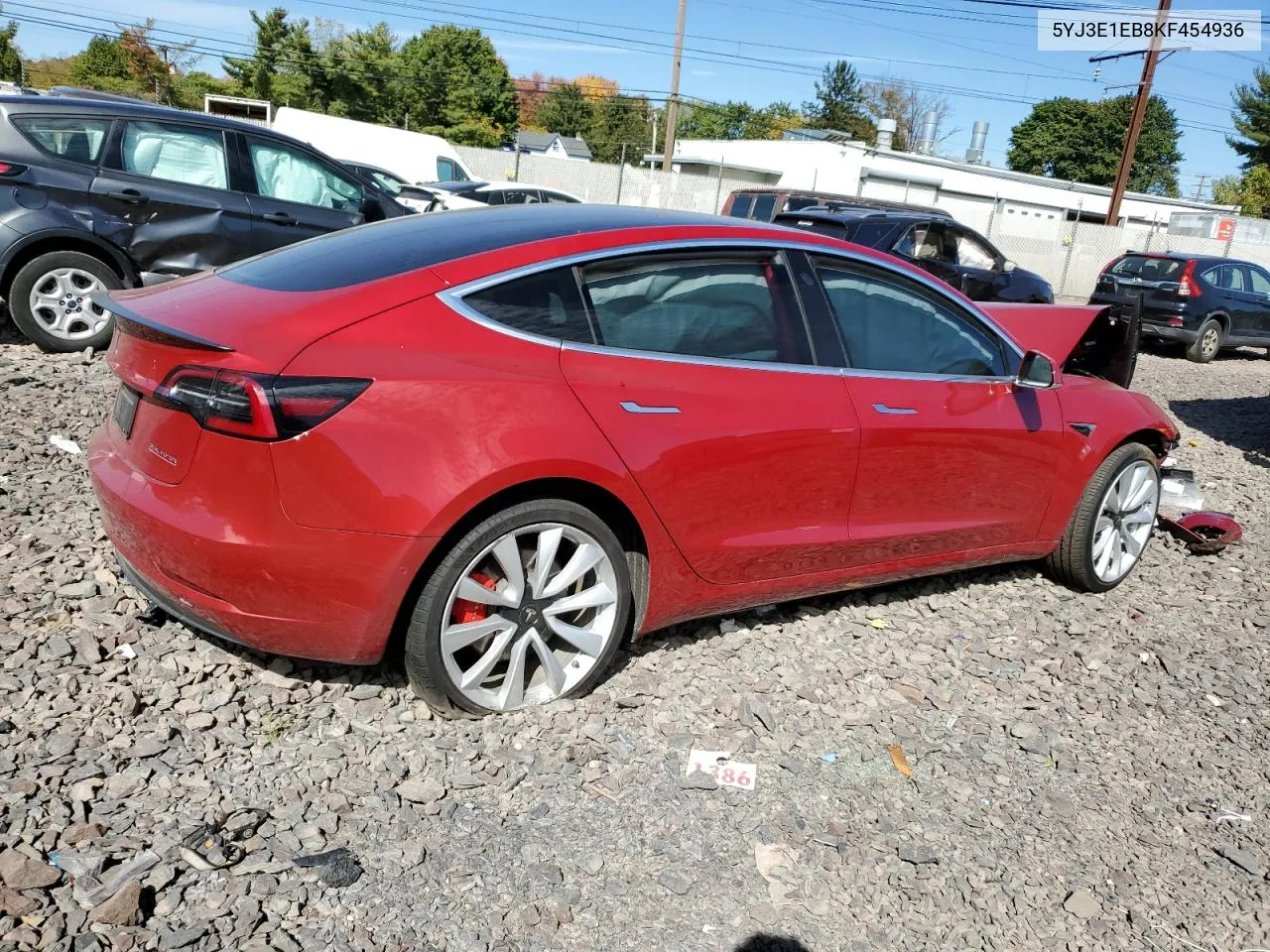 2019 Tesla Model 3 VIN: 5YJ3E1EB8KF454936 Lot: 74585724