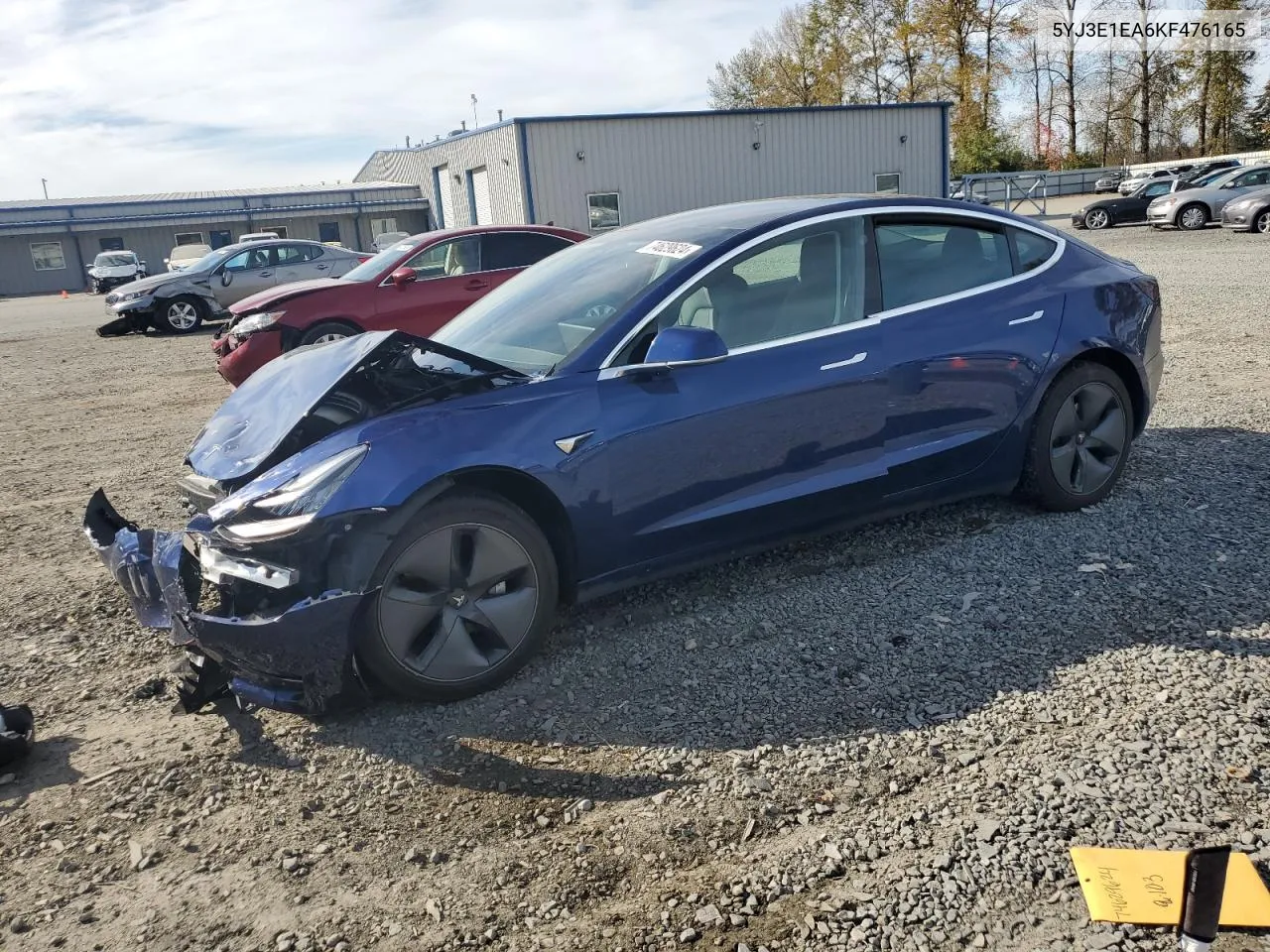 2019 Tesla Model 3 VIN: 5YJ3E1EA6KF476165 Lot: 74629624