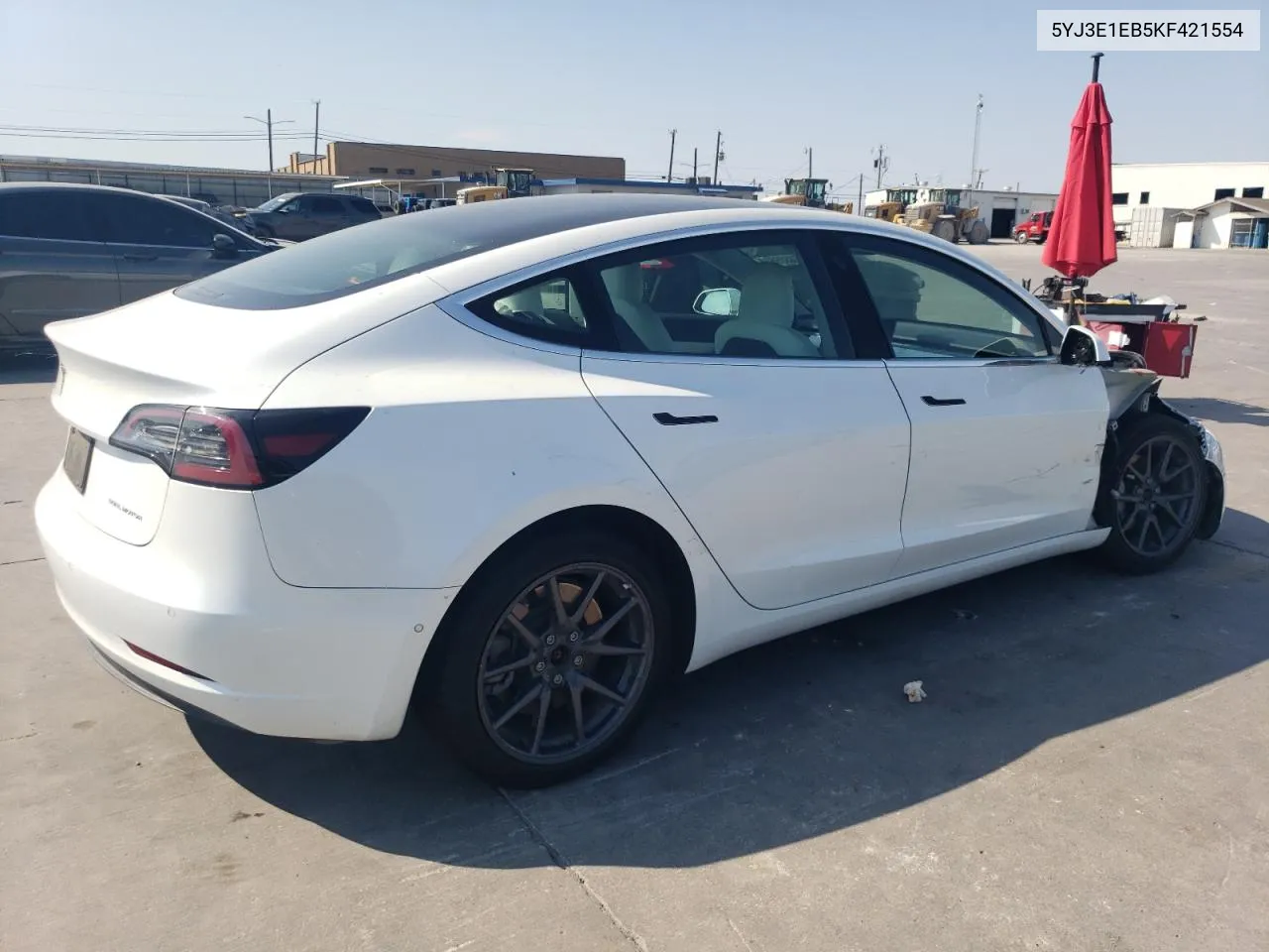 2019 Tesla Model 3 VIN: 5YJ3E1EB5KF421554 Lot: 74889824