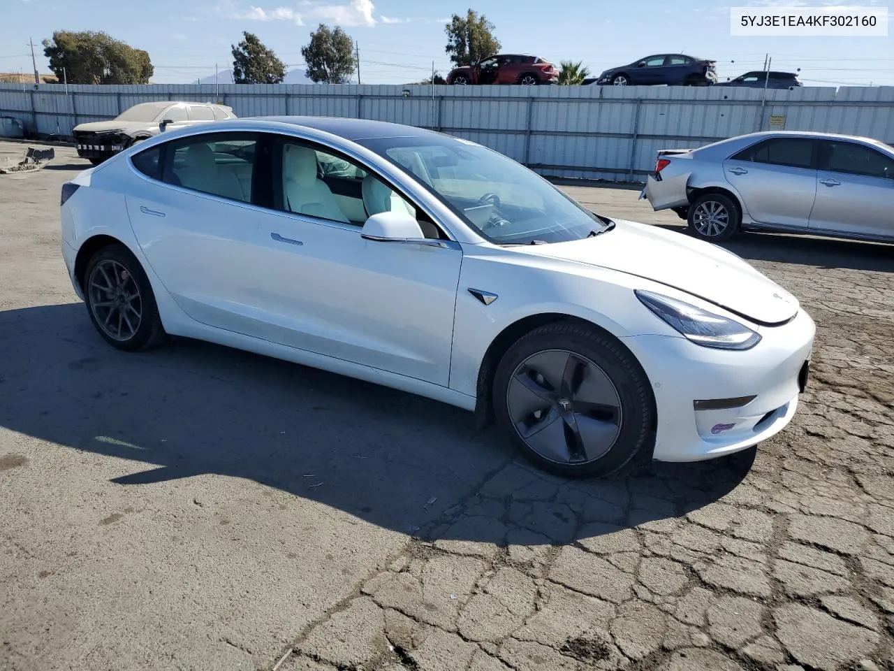 5YJ3E1EA4KF302160 2019 Tesla Model 3