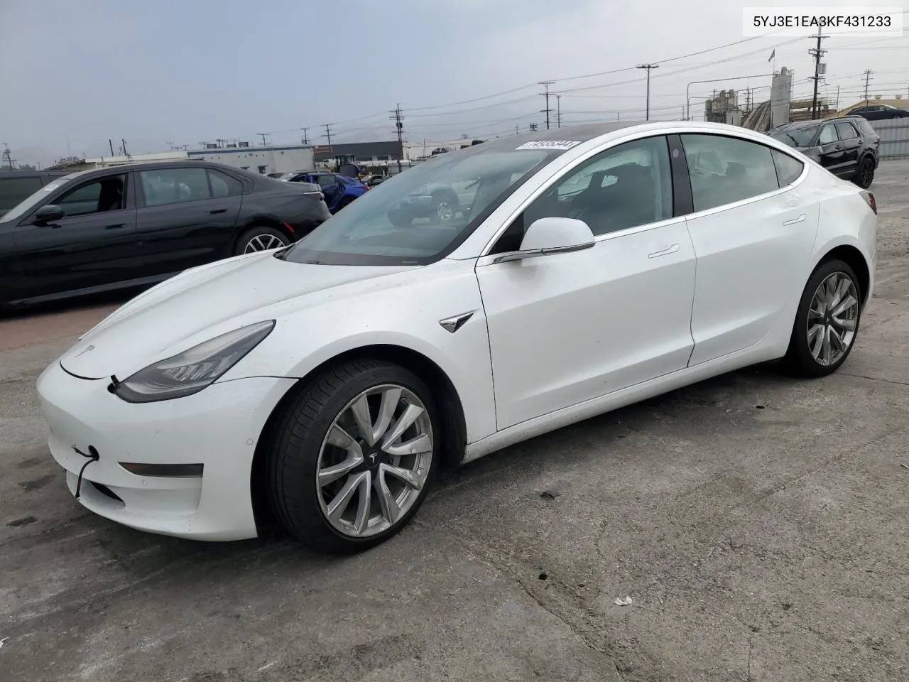 2019 Tesla Model 3 VIN: 5YJ3E1EA3KF431233 Lot: 74935344