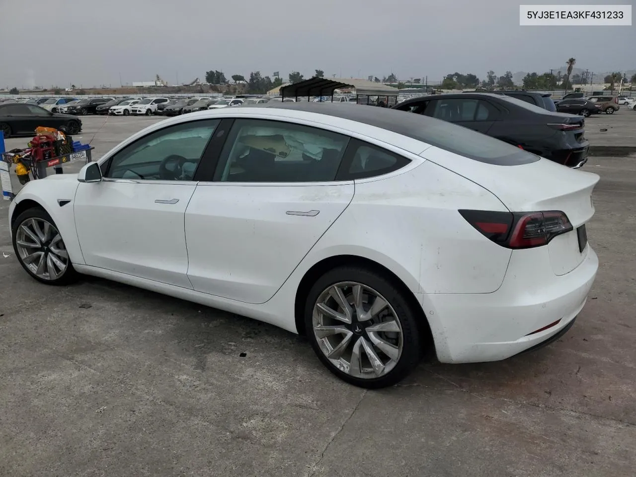 2019 Tesla Model 3 VIN: 5YJ3E1EA3KF431233 Lot: 74935344