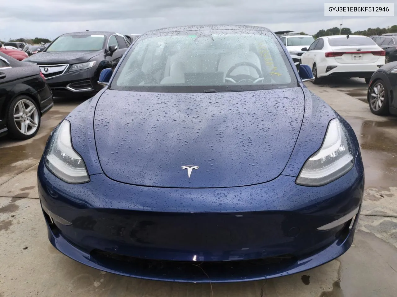 2019 Tesla Model 3 VIN: 5YJ3E1EB6KF512946 Lot: 74985534