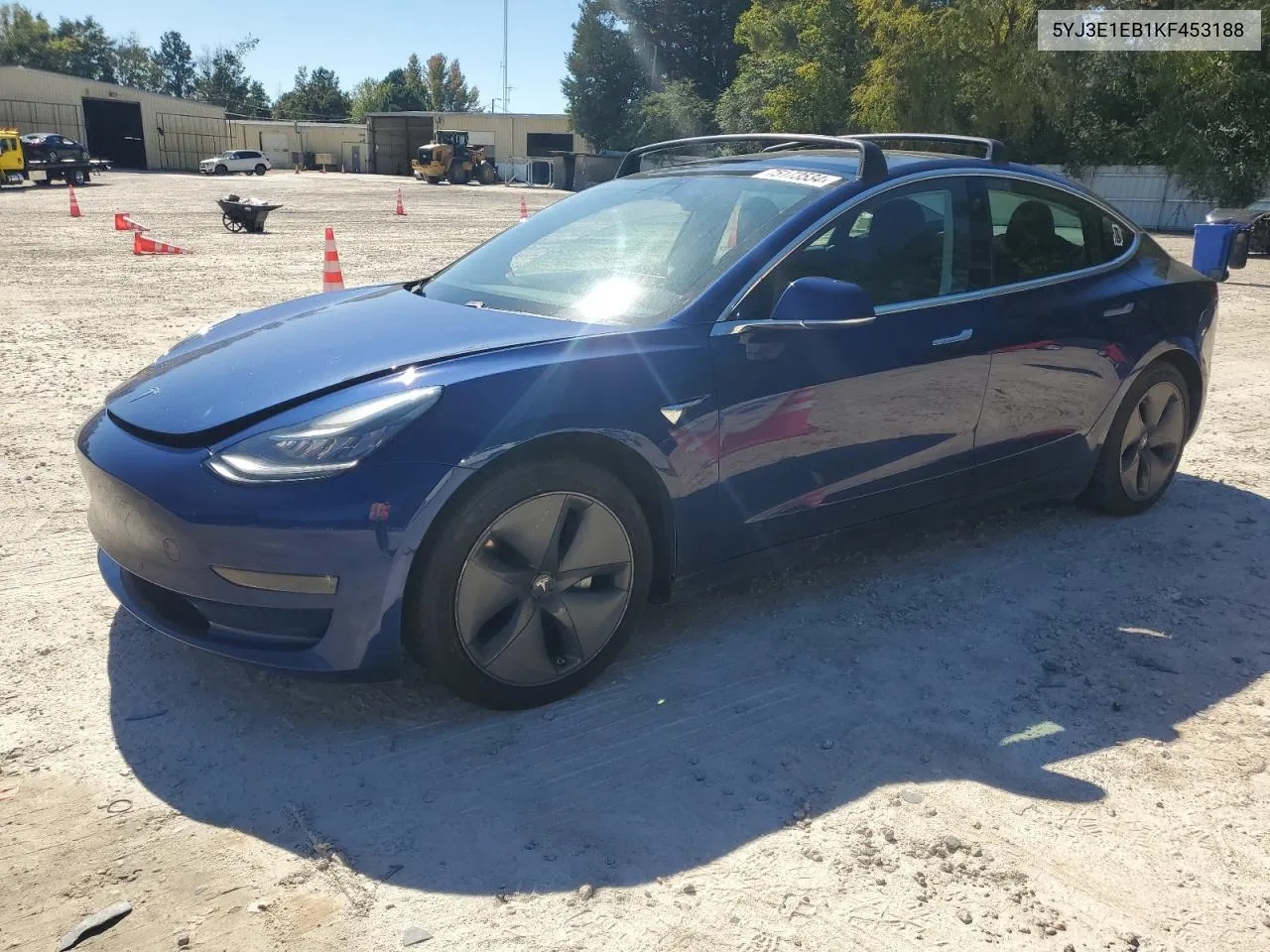 2019 Tesla Model 3 VIN: 5YJ3E1EB1KF453188 Lot: 75173534