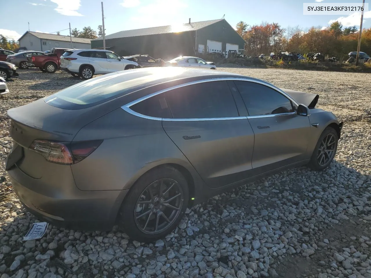 2019 Tesla Model 3 VIN: 5YJ3E1EA3KF312176 Lot: 75173584