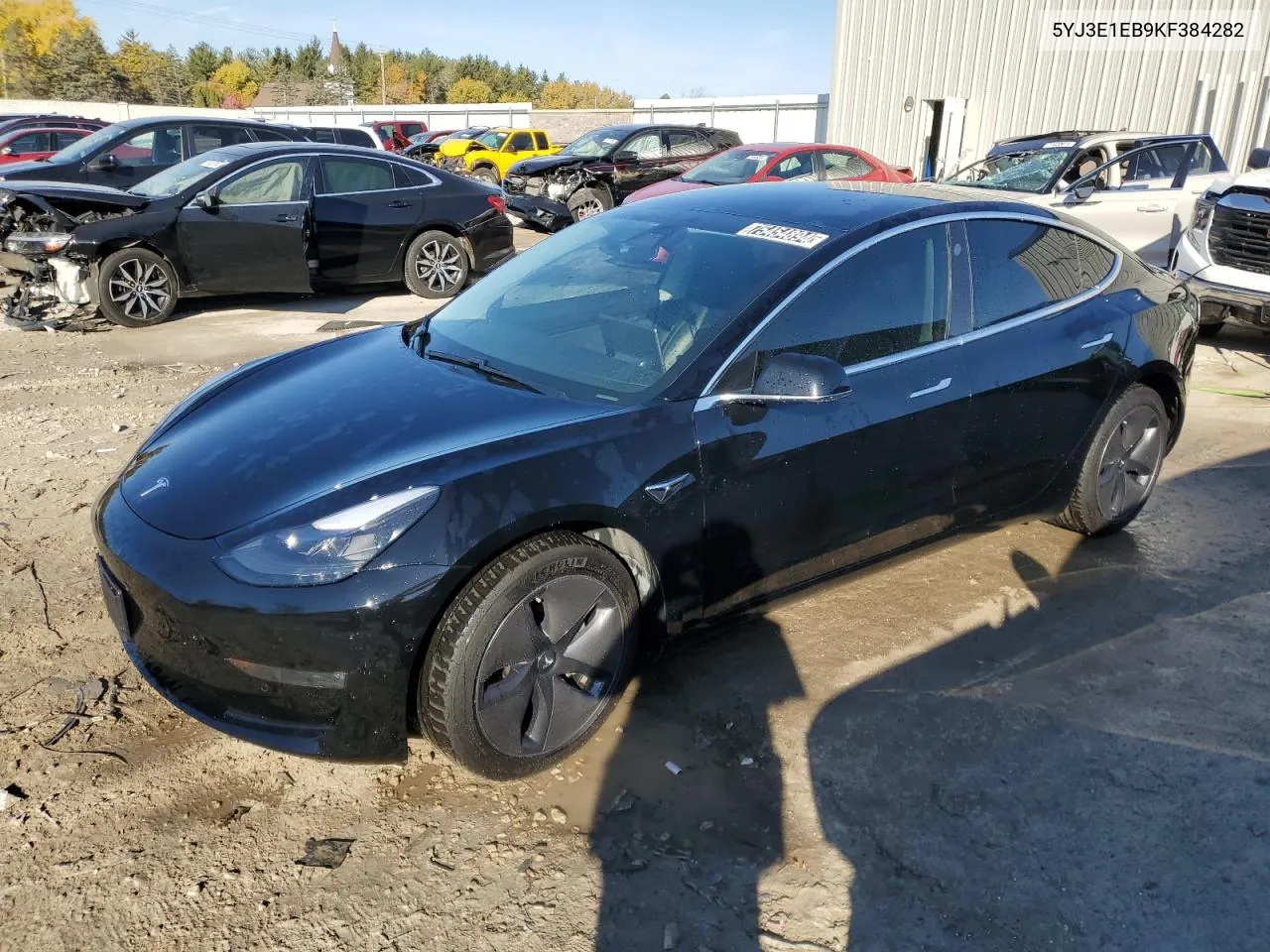 2019 Tesla Model 3 VIN: 5YJ3E1EB9KF384282 Lot: 75454894