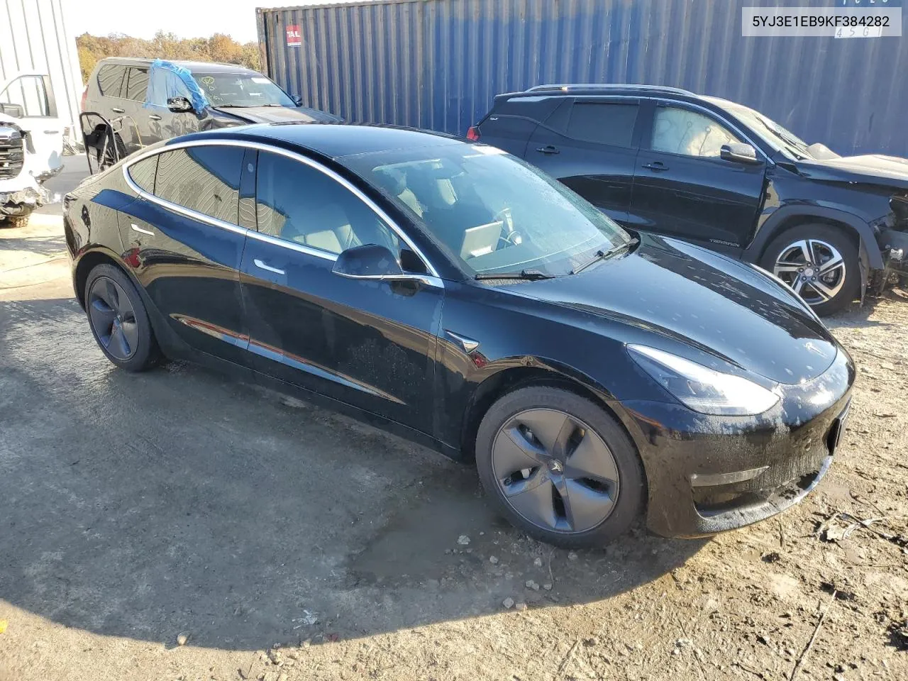 2019 Tesla Model 3 VIN: 5YJ3E1EB9KF384282 Lot: 75454894