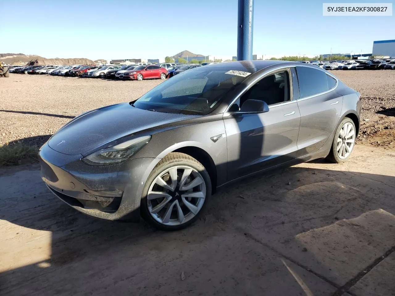 2019 Tesla Model 3 VIN: 5YJ3E1EA2KF300827 Lot: 75471434