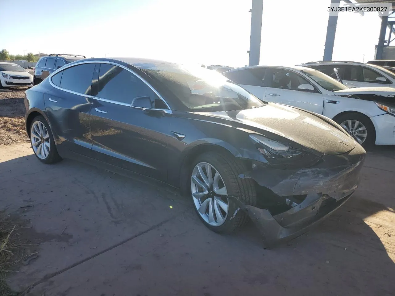 2019 Tesla Model 3 VIN: 5YJ3E1EA2KF300827 Lot: 75471434