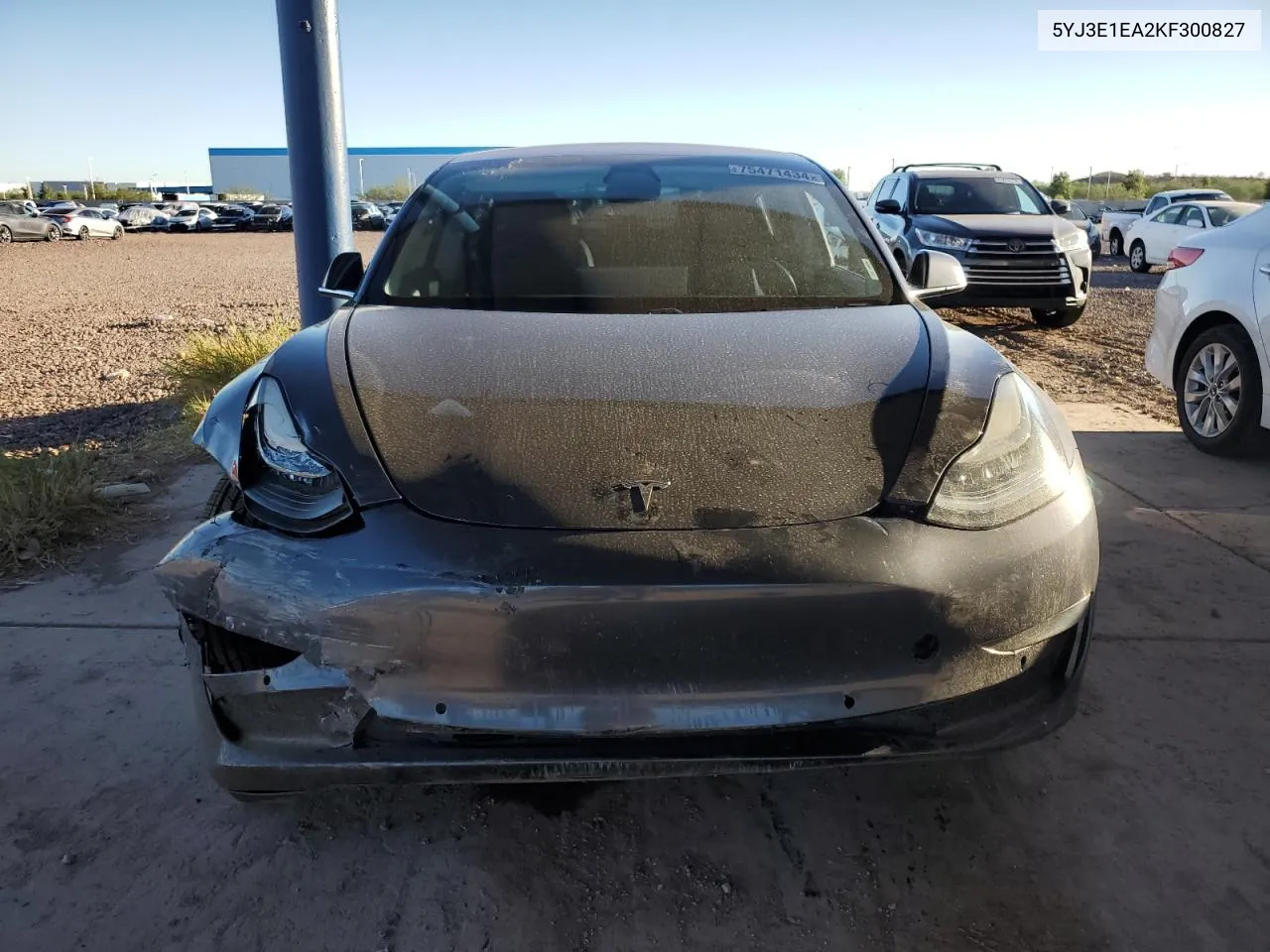 2019 Tesla Model 3 VIN: 5YJ3E1EA2KF300827 Lot: 75471434