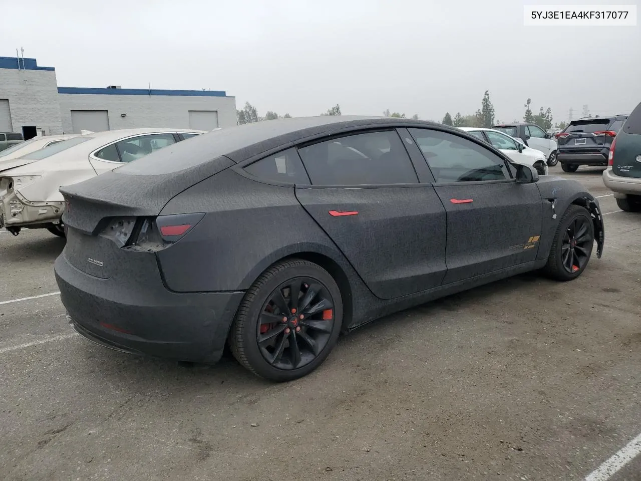 2019 Tesla Model 3 VIN: 5YJ3E1EA4KF317077 Lot: 75555654