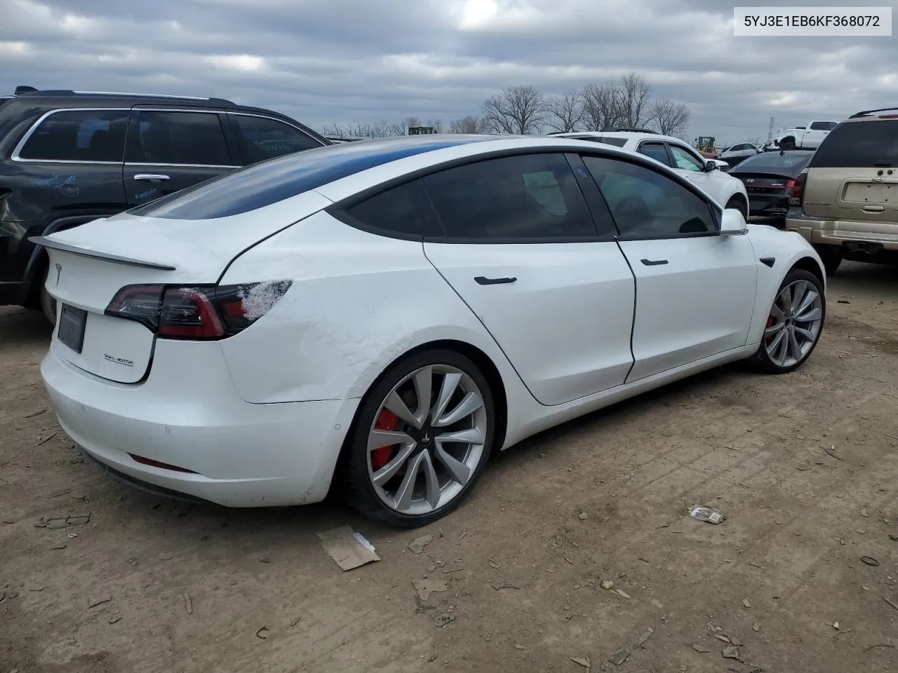 2019 Tesla Model 3 VIN: 5YJ3E1EB6KF368072 Lot: 75580853