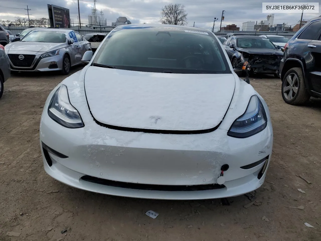 2019 Tesla Model 3 VIN: 5YJ3E1EB6KF368072 Lot: 75580853