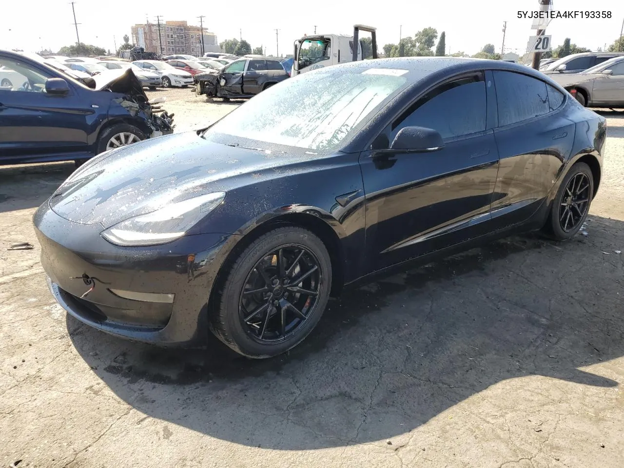 2019 Tesla Model 3 VIN: 5YJ3E1EA4KF193358 Lot: 75762794