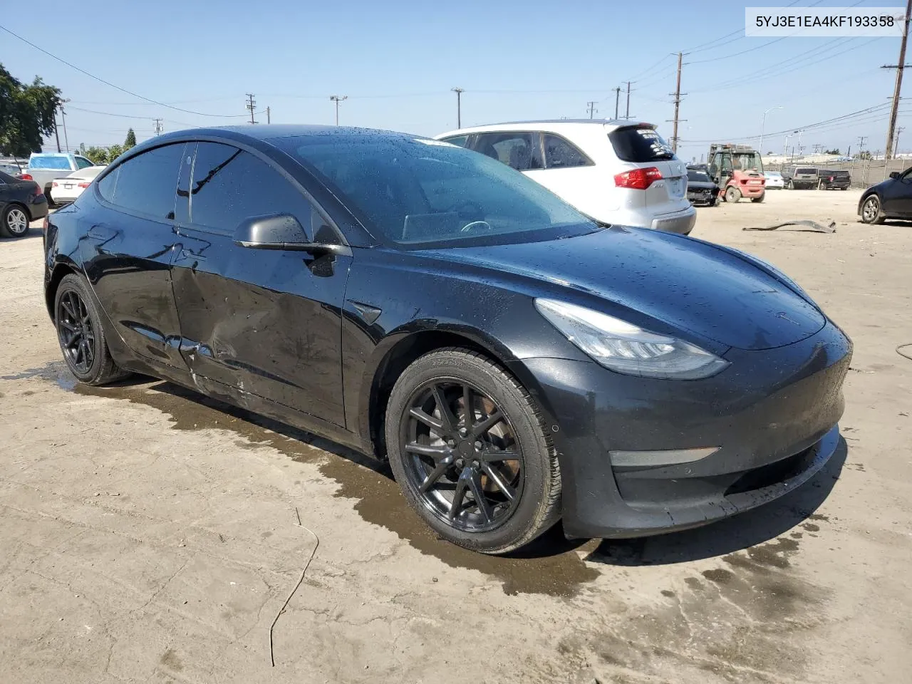 2019 Tesla Model 3 VIN: 5YJ3E1EA4KF193358 Lot: 75762794