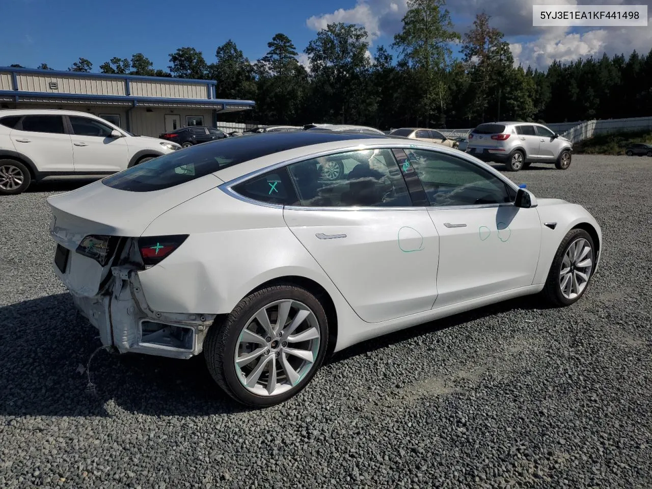 2019 Tesla Model 3 VIN: 5YJ3E1EA1KF441498 Lot: 75899984