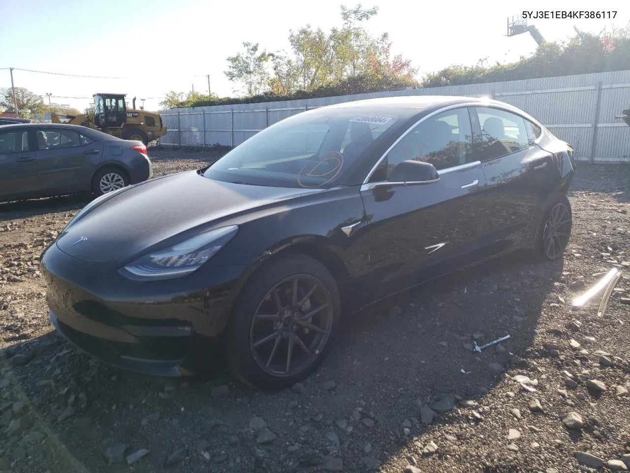 2019 Tesla Model 3 VIN: 5YJ3E1EB4KF386117 Lot: 75982964