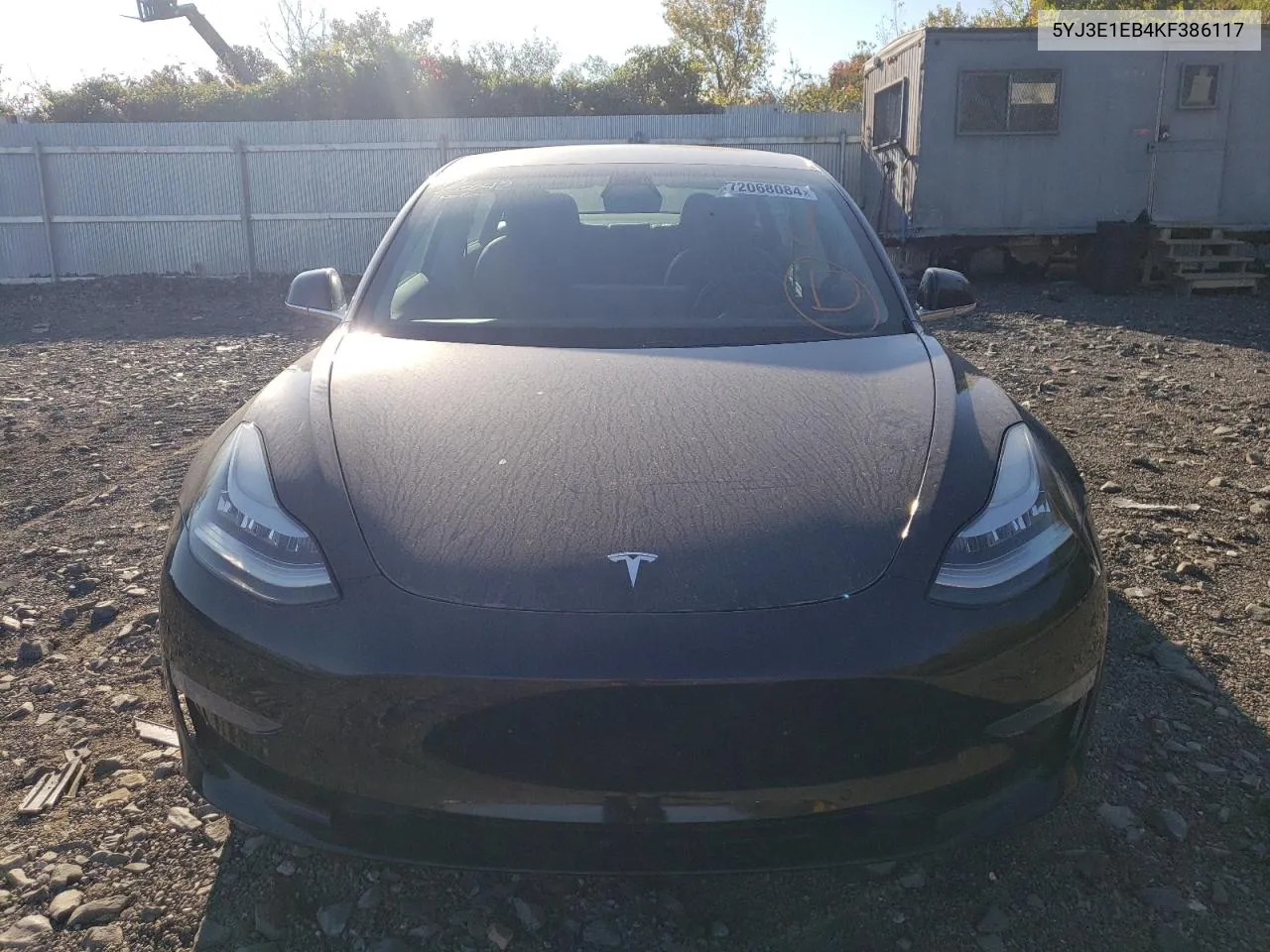 2019 Tesla Model 3 VIN: 5YJ3E1EB4KF386117 Lot: 75982964