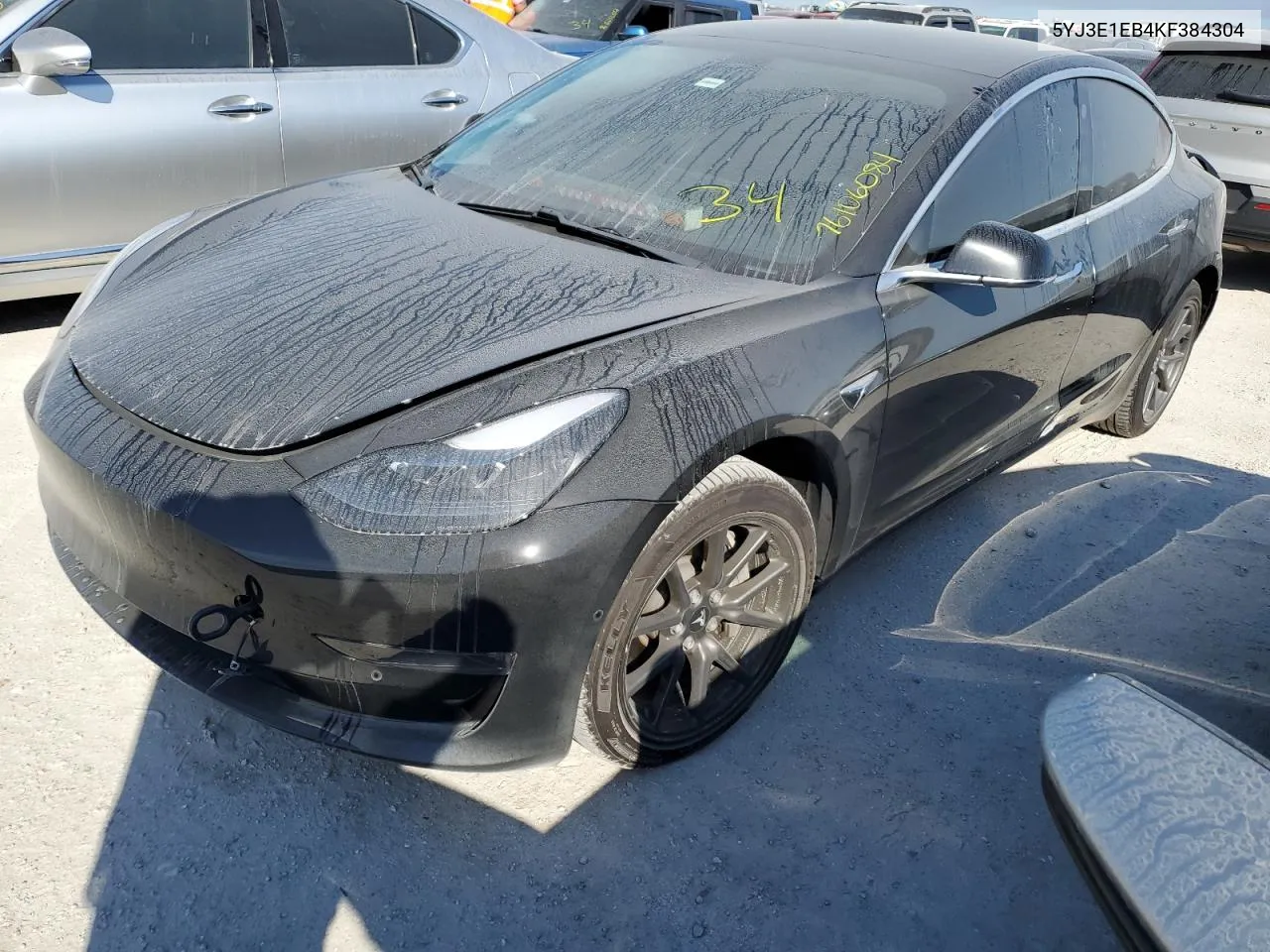 2019 Tesla Model 3 VIN: 5YJ3E1EB4KF384304 Lot: 76106084