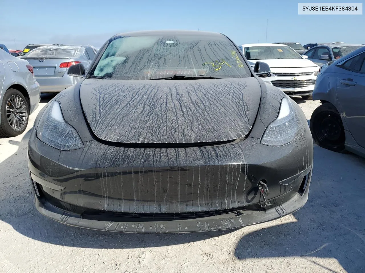 2019 Tesla Model 3 VIN: 5YJ3E1EB4KF384304 Lot: 76106084