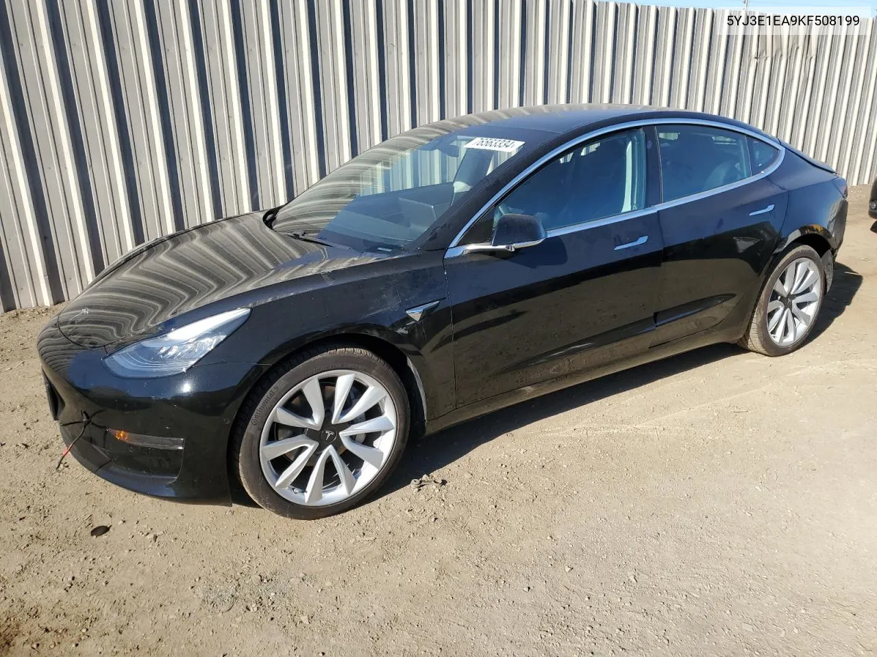 2019 Tesla Model 3 VIN: 5YJ3E1EA9KF508199 Lot: 76563334