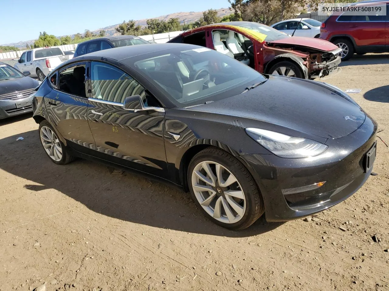 2019 Tesla Model 3 VIN: 5YJ3E1EA9KF508199 Lot: 76563334