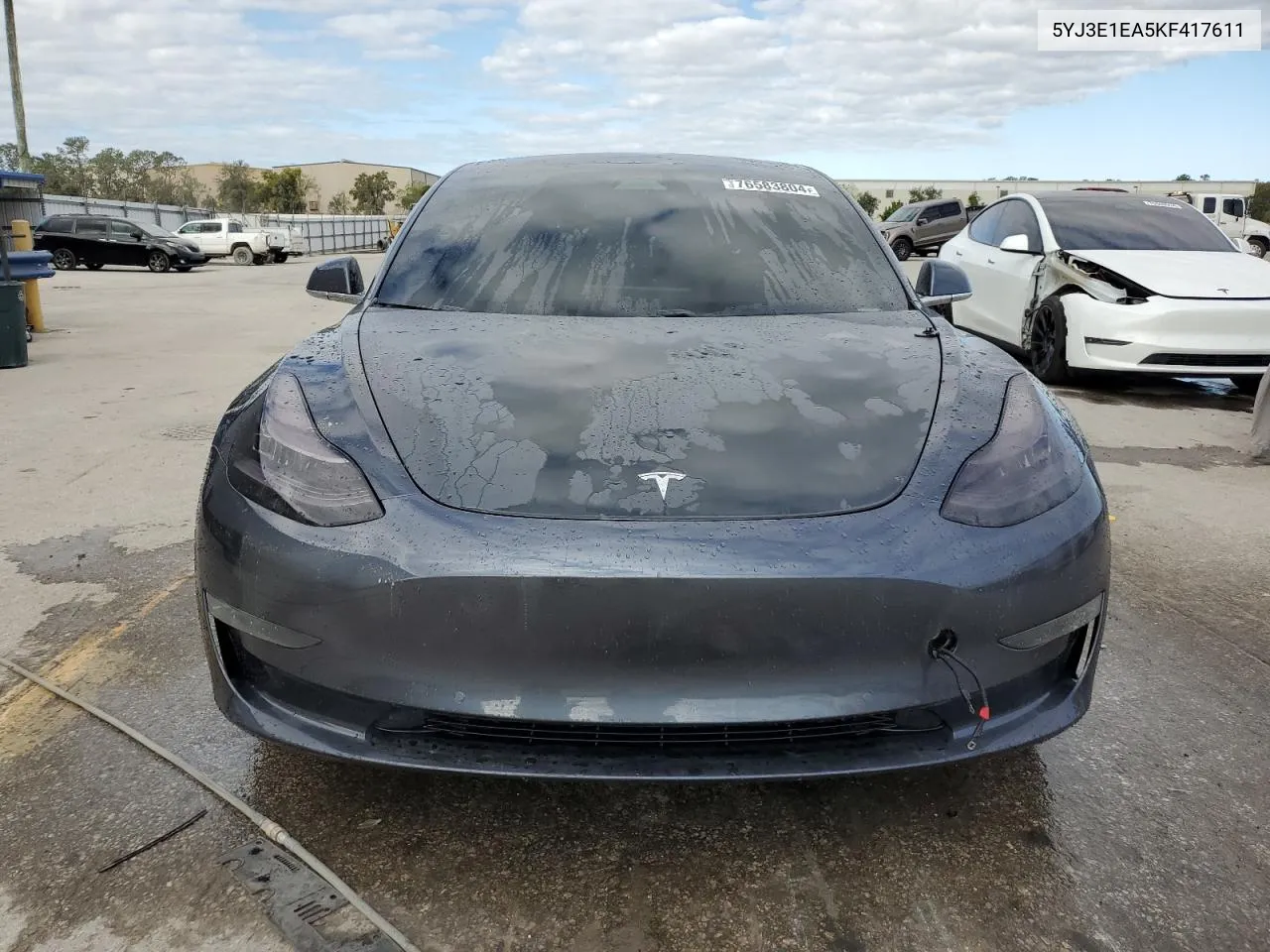 2019 Tesla Model 3 VIN: 5YJ3E1EA5KF417611 Lot: 76583804