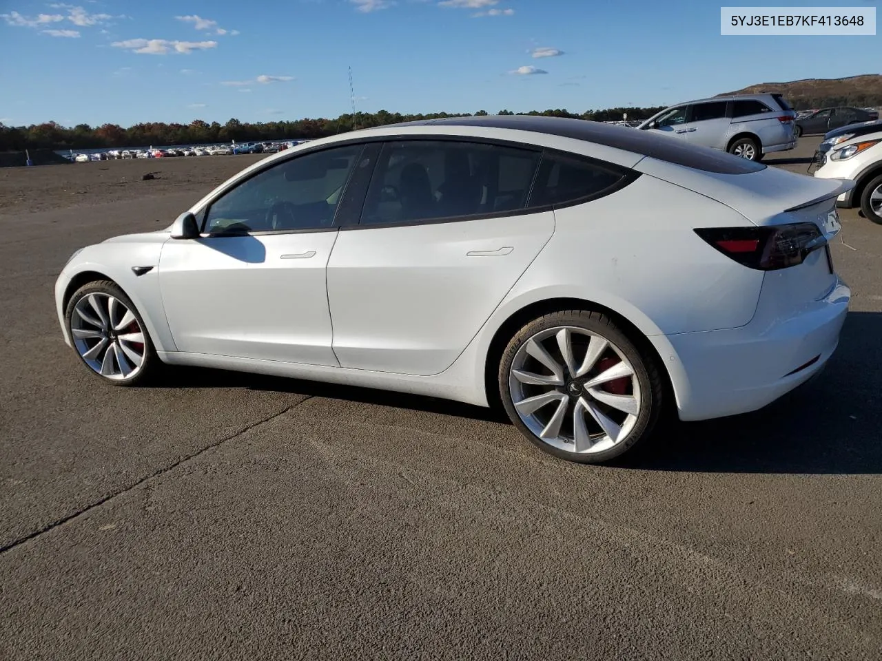 2019 Tesla Model 3 VIN: 5YJ3E1EB7KF413648 Lot: 76613404