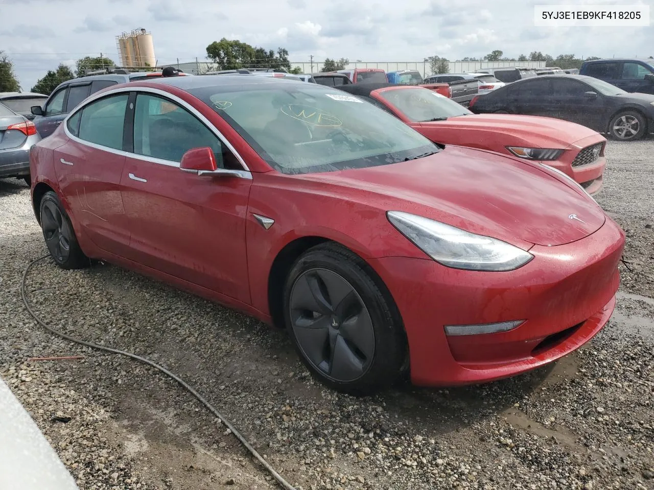 2019 Tesla Model 3 VIN: 5YJ3E1EB9KF418205 Lot: 76760434