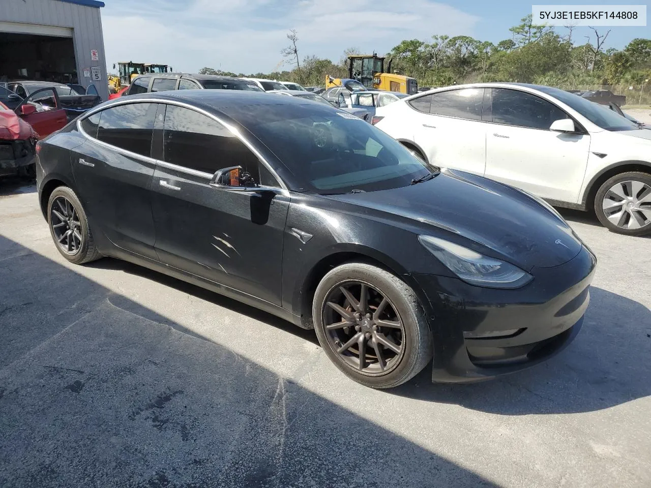 2019 Tesla Model 3 VIN: 5YJ3E1EB5KF144808 Lot: 76805494