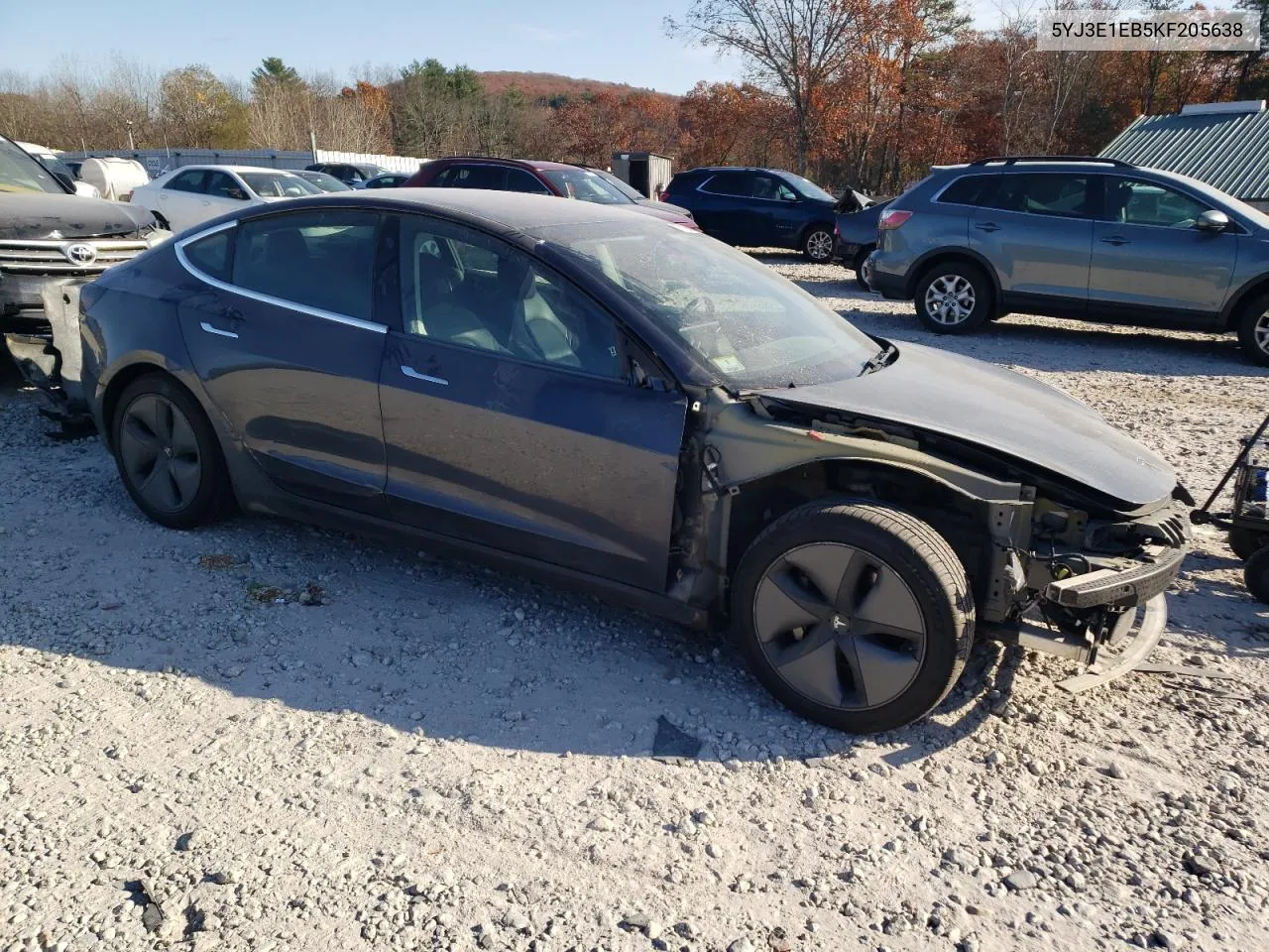 5YJ3E1EB5KF205638 2019 Tesla Model 3