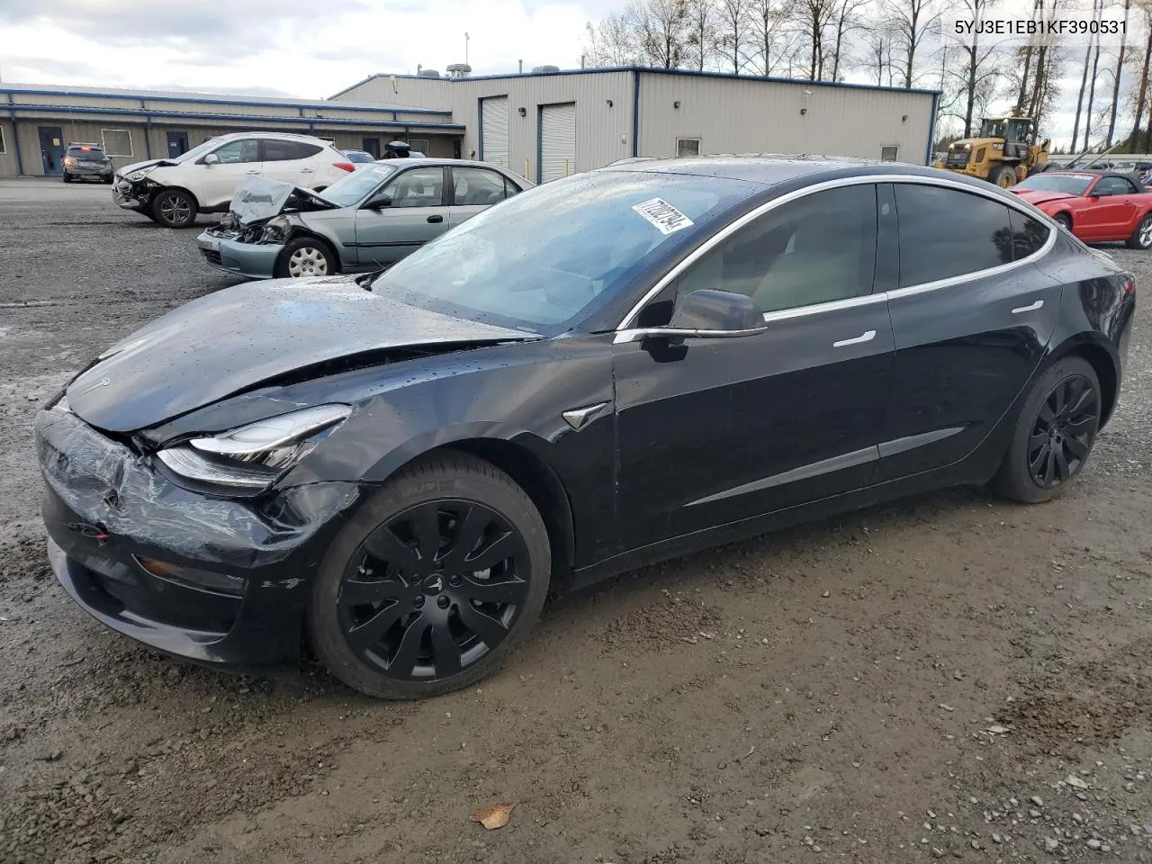 2019 Tesla Model 3 VIN: 5YJ3E1EB1KF390531 Lot: 77202794