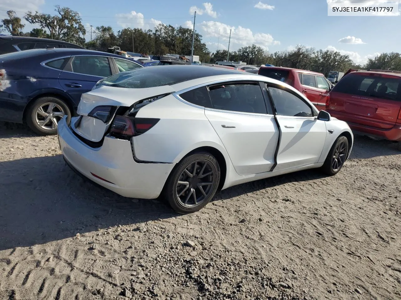 2019 Tesla Model 3 VIN: 5YJ3E1EA1KF417797 Lot: 77317124