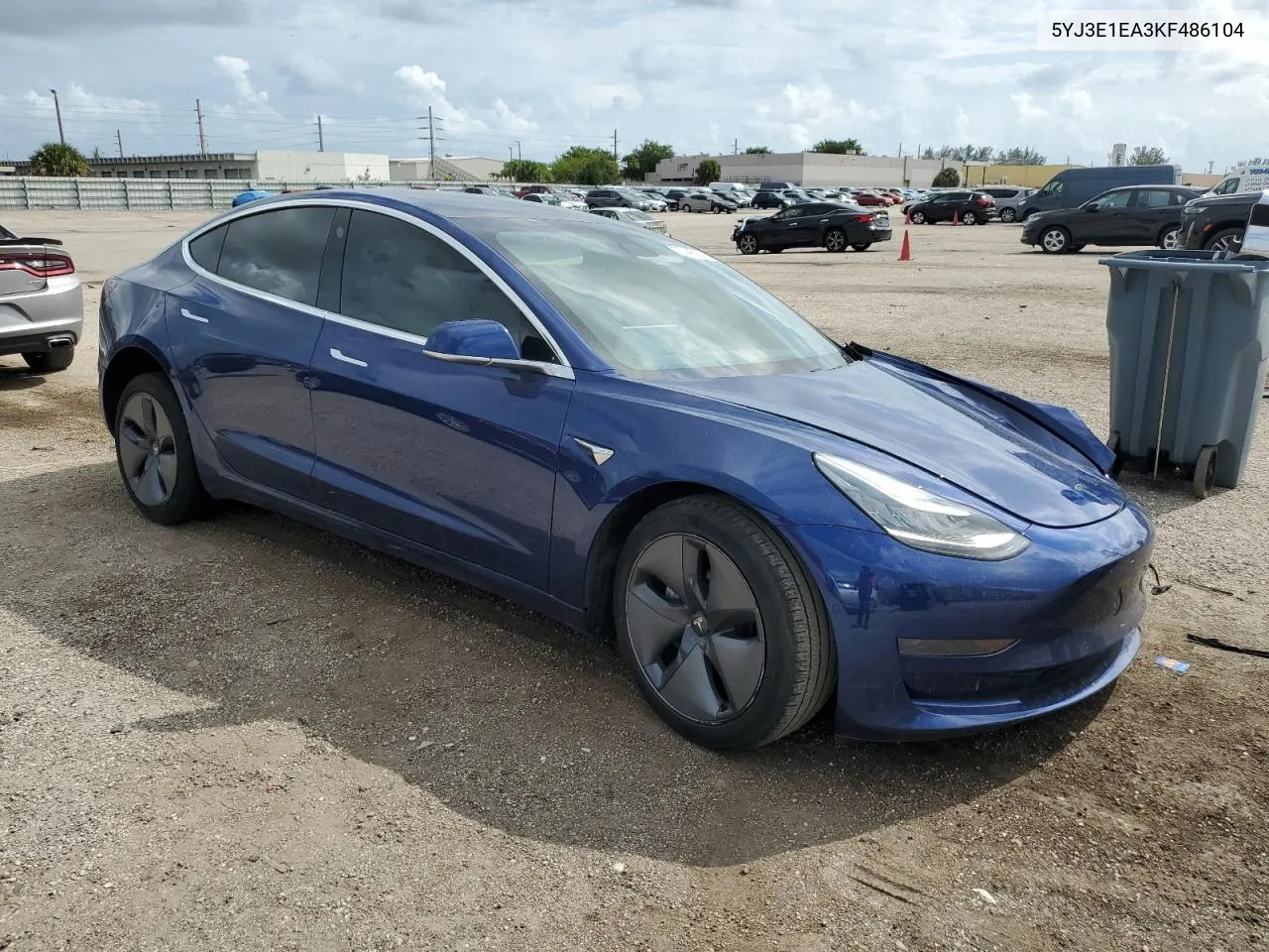 2019 Tesla Model 3 VIN: 5YJ3E1EA3KF486104 Lot: 77446284