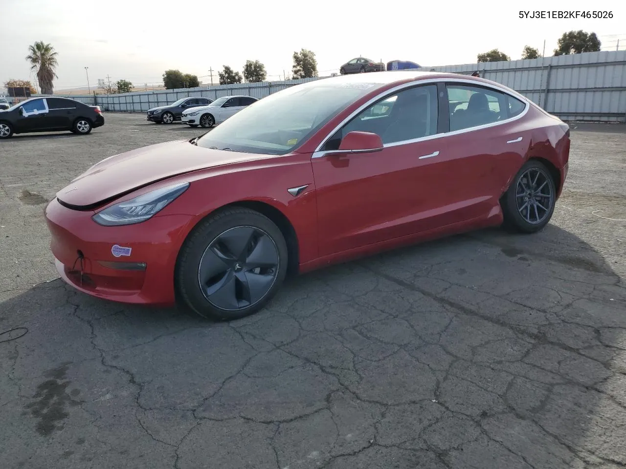 2019 Tesla Model 3 VIN: 5YJ3E1EB2KF465026 Lot: 77503054