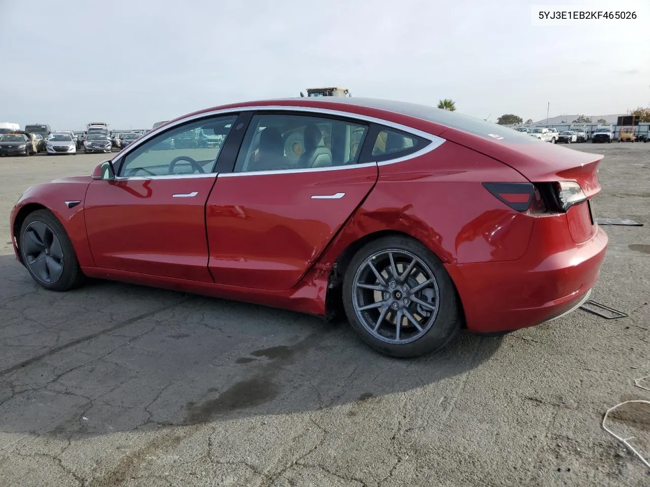 2019 Tesla Model 3 VIN: 5YJ3E1EB2KF465026 Lot: 77503054