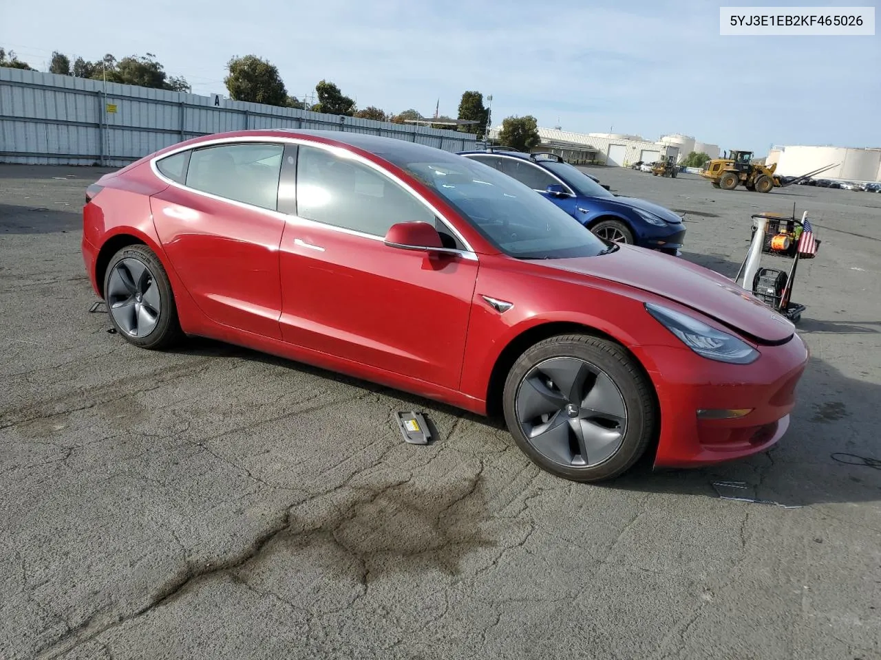 2019 Tesla Model 3 VIN: 5YJ3E1EB2KF465026 Lot: 77503054