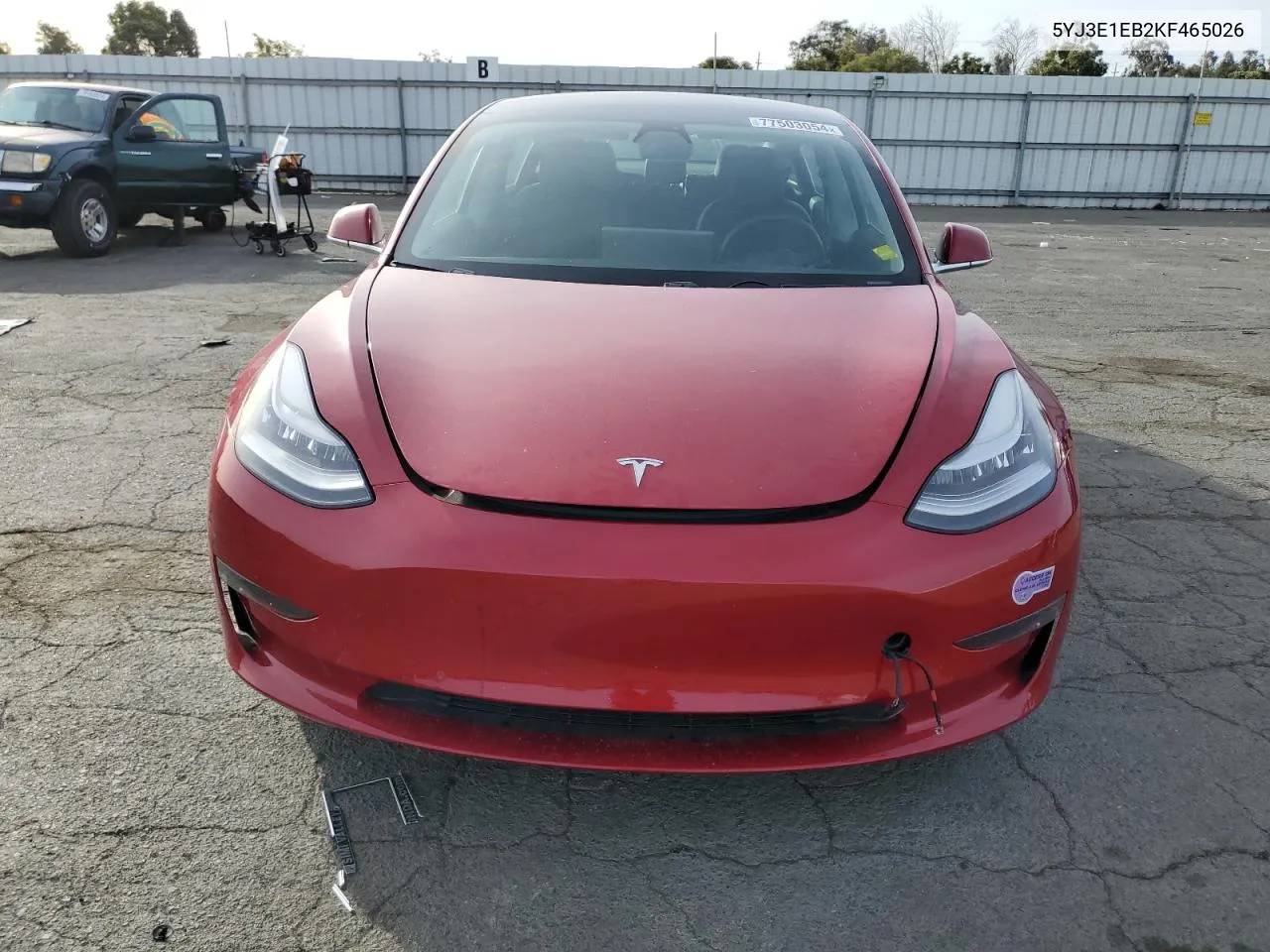 2019 Tesla Model 3 VIN: 5YJ3E1EB2KF465026 Lot: 77503054