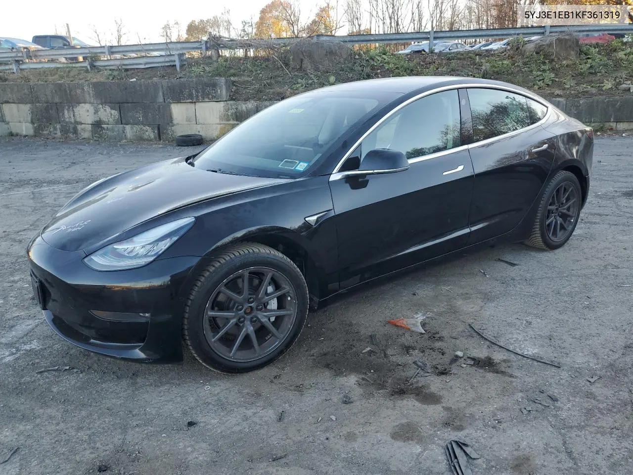 2019 Tesla Model 3 VIN: 5YJ3E1EB1KF361319 Lot: 77628054