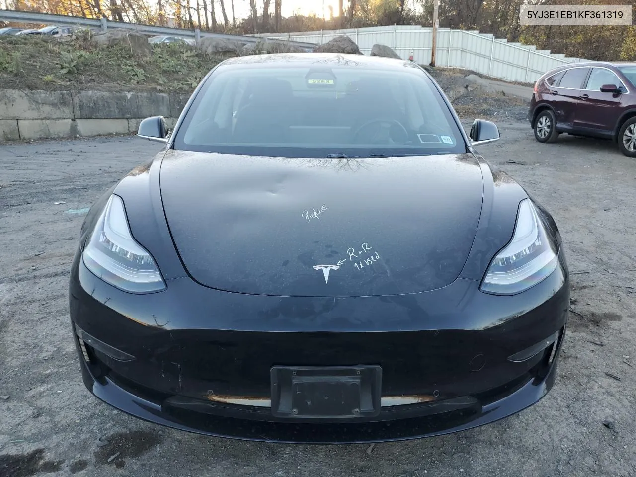 2019 Tesla Model 3 VIN: 5YJ3E1EB1KF361319 Lot: 77628054