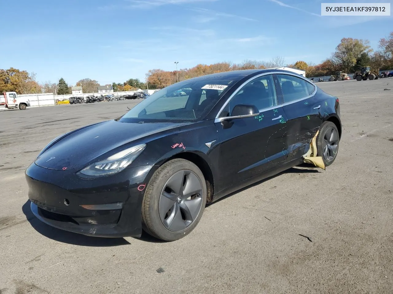 2019 Tesla Model 3 VIN: 5YJ3E1EA1KF397812 Lot: 77821144