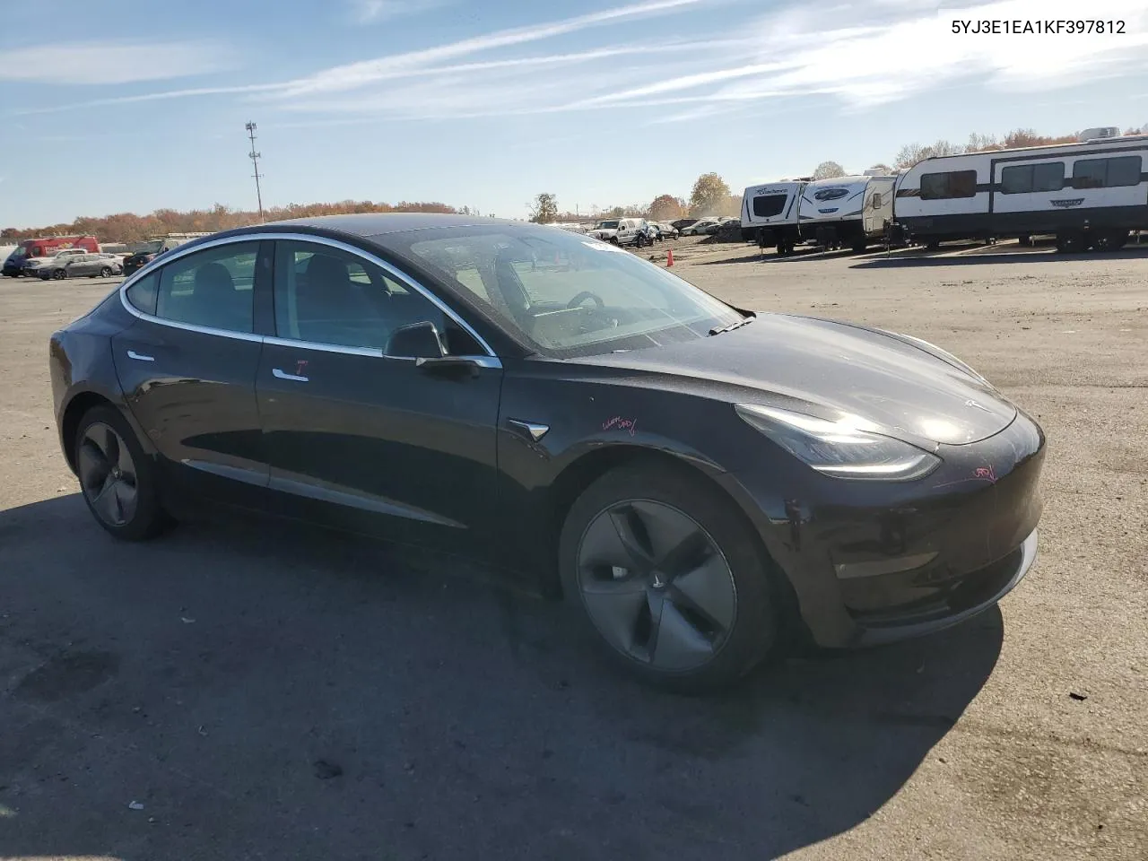 2019 Tesla Model 3 VIN: 5YJ3E1EA1KF397812 Lot: 77821144