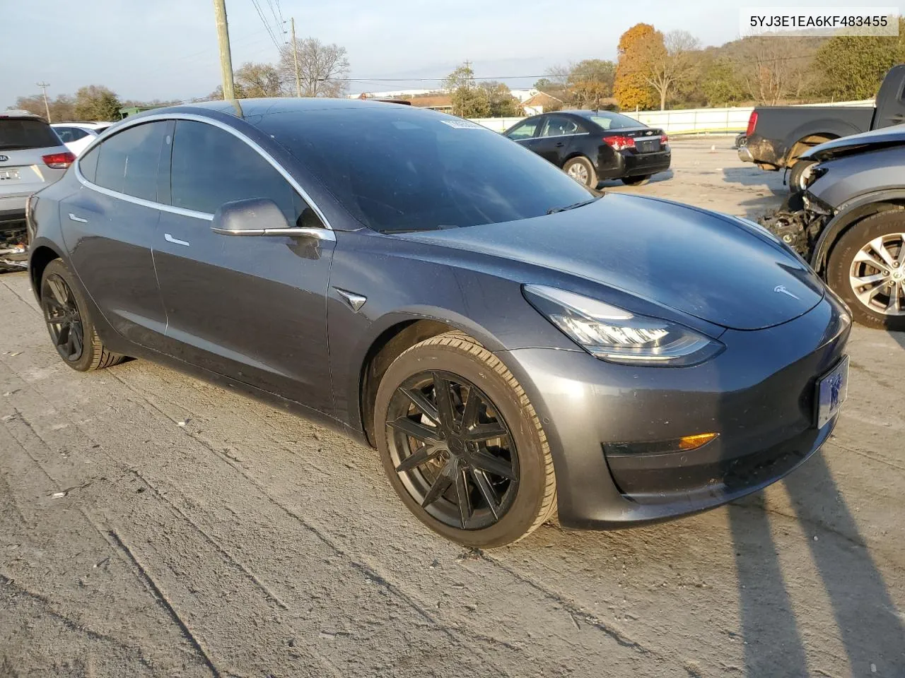 2019 Tesla Model 3 VIN: 5YJ3E1EA6KF483455 Lot: 77895394